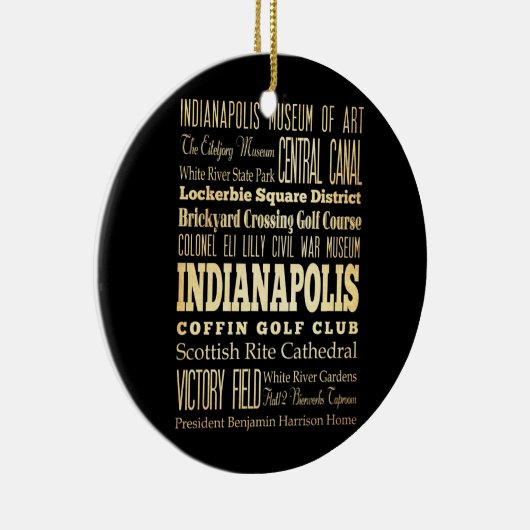 Indianapolis-Stadt der Keramikornament (Rechts)