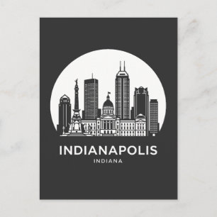 Indianapolis Stadt Indiana Postkarte