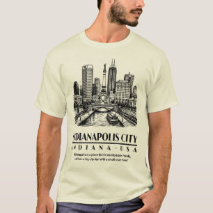 Indianapolis Stadt Indiana USA T-Shirt