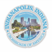 Indianapolis (Städte) Aufkleber (Vorderseite)