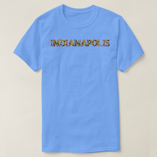 Indianapolis Stadtfruchtstil T-Shirt (Design vorne)