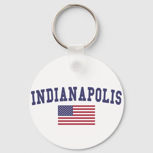 Indianapolis US-Flagge Schlüsselanhänger (Vorderseite)