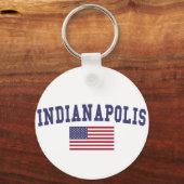 Indianapolis US-Flagge Schlüsselanhänger (Vorderseite)