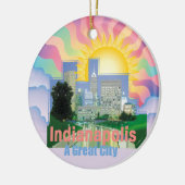 INDIANAPOLIS-Verzierung Keramik Ornament (Links)