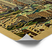 Indianapolis Vintage Travel Poster (Ecke)