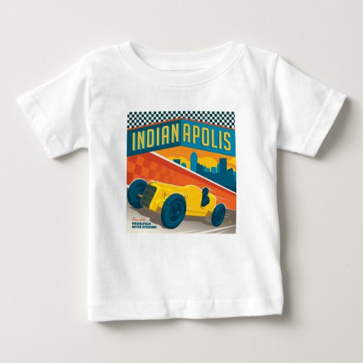 Indianapolis | Vintager Racer Baby T-shirt (Vorderseite)
