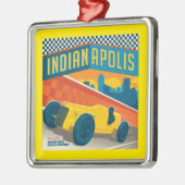 Indianapolis | Vintager Racer Ornament Aus Metall (Links)