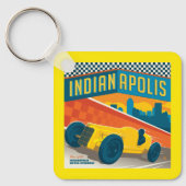 Indianapolis | Vintager Racer Schlüsselanhänger (Vorderseite)