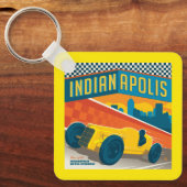 Indianapolis | Vintager Racer Schlüsselanhänger (Vorderseite)
