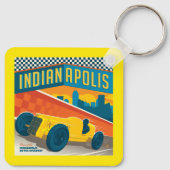 Indianapolis | Vintager Racer Schlüsselanhänger (Rückseite)