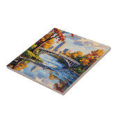 Indianapolis White Bridge Over the White River Fliese (Seite)