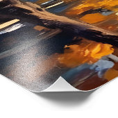 Indianapolis White Bridge Over the White River Fotodruck (Ecke)