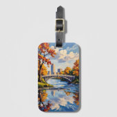 Indianapolis White Bridge Over the White River  Gepäckanhänger (Vorderseite Vertikal)