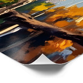 Indianapolis White Bridge Over the White River Poster (Ecke)