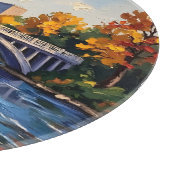 Indianapolis White Bridge Over the White River Schneidebrett (Ecke)