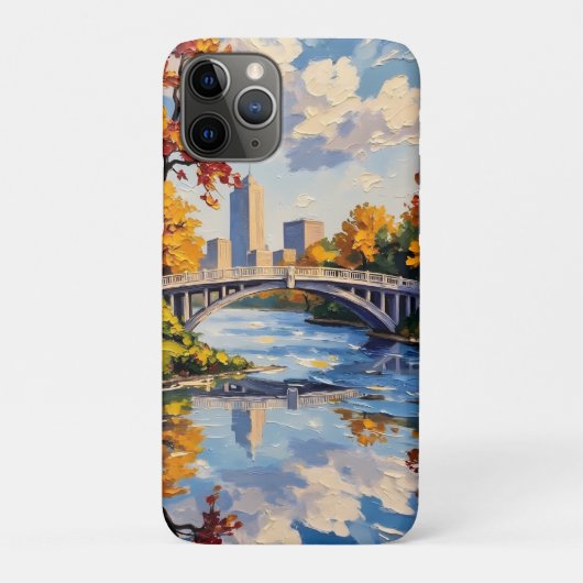 Indianapolis White Bridge über den White River Case-Mate iPhone Hülle (Rückseite)