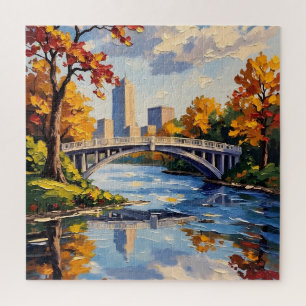 Indianapolis White Bridge über den White River Puzzle