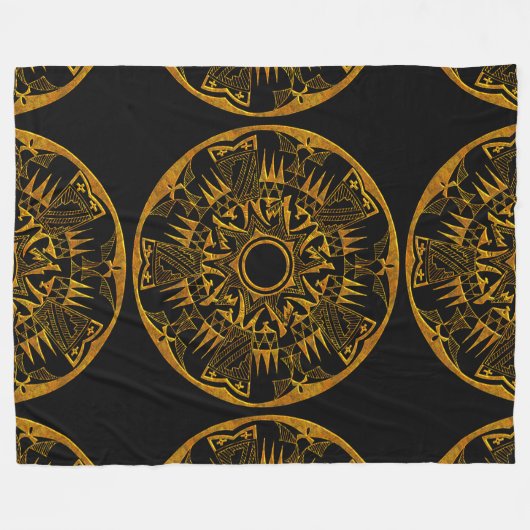 Indianer 1 fleecedecke (Vorderseite (Horizontal))