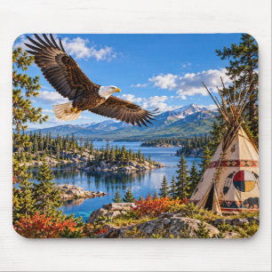 Indianer-Adler-Mauspad Mousepad