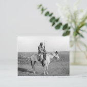 Indianer am Horseback, 1907 Postkarte (Stehend Vorderseite)