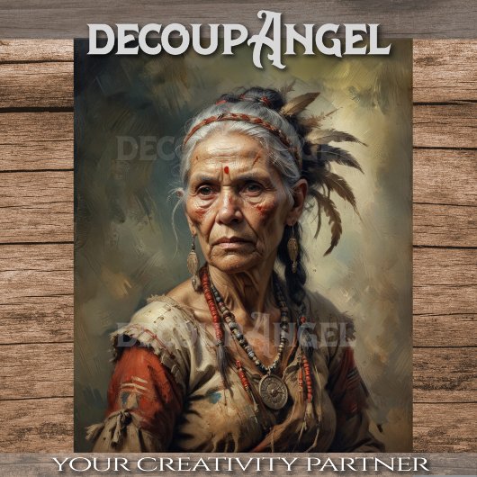 Indianer bewahren die Weisheitsentziehung auf Seidenpapier