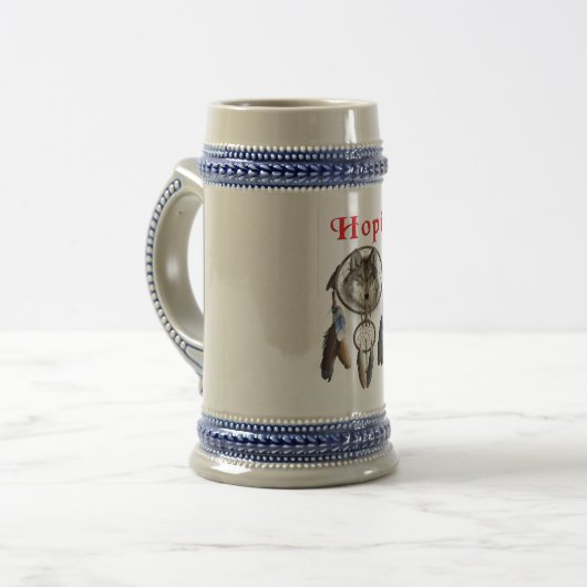 Indianer Bierglas (Vorderseite Links)