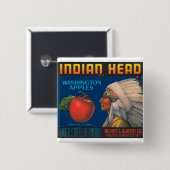 Indianer Button (Vorne & Hinten)