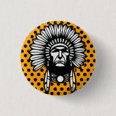 Indianer Button (Vorderseite)