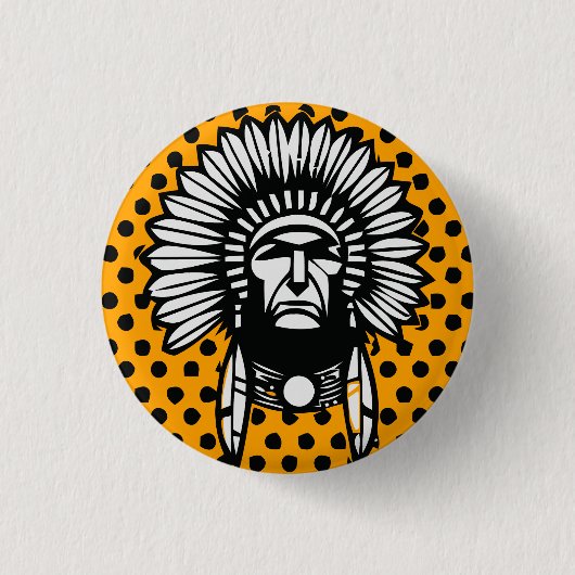 Indianer Button (Vorderseite)
