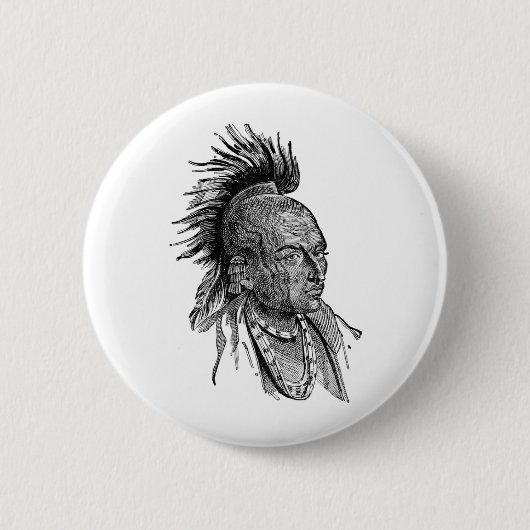 Indianer Button (Vorderseite)
