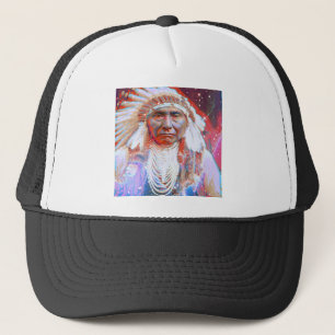 Indianer Crazy Horse Truckerkappe
