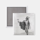 Indianer der Nation von Kaskaskia Magnet (Vorderseite/Rückseite)
