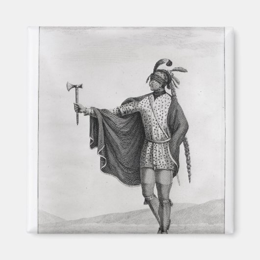 Indianer der Nation von Kaskaskia Magnet (Vorne)