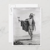 Indianer der Nation von Kaskaskia Postkarte (Vorne/Hinten)