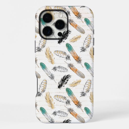 Indianer-Feder-iPhone-Hülle iPhone Hülle (Rückseite)