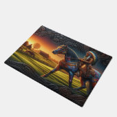 Indianer Fußmatte (Schrägansicht)