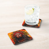 Indianer Getränkeuntersetzer (Rechte Seite)