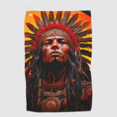 Indianer Golfhandtuch (Vorderseite)