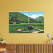 Indianer grüßen die aufsteigende Sonnenstatue Leinwanddruck (Insitu (Wohnzimmer))