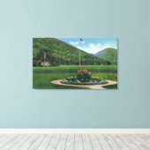 Indianer grüßen die aufsteigende Sonnenstatue Leinwanddruck (Insitu (Holzboden))