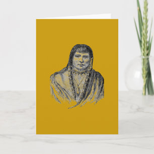 Indianer-Grußkarte Karte