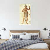 Indianer in Body Paint Leinwanddruck (Insitu (Schlafzimmer))