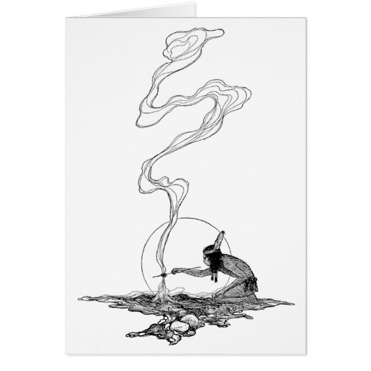 Indianer in Seiner Einsamkeit von NC Wyeth Vintage (Vorne)