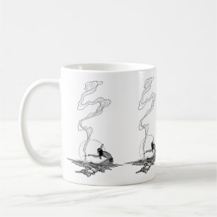 Indianer in Seiner Einsamkeit von NC Wyeth Vintage Kaffeetasse