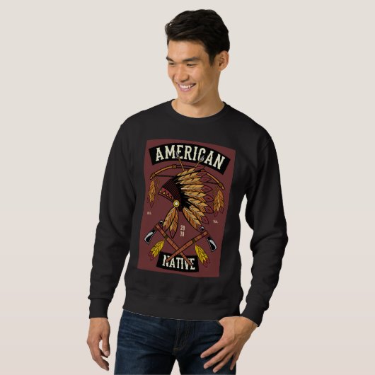 Indianer indianisch sweatshirt (Vorne ganz)