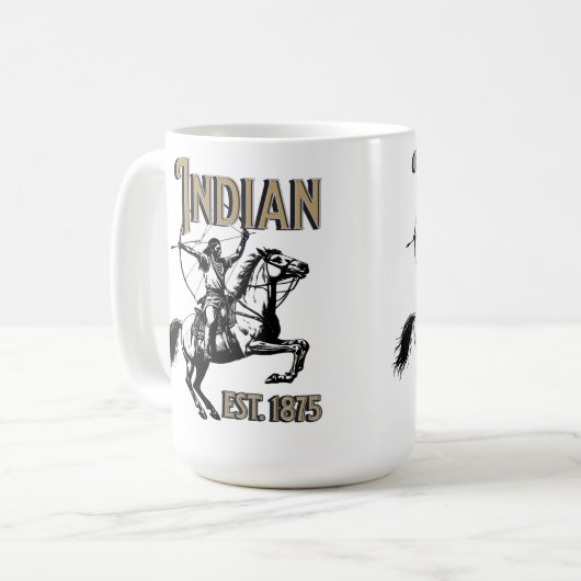 Indianer Kaffeetasse (Vorderseite Links)