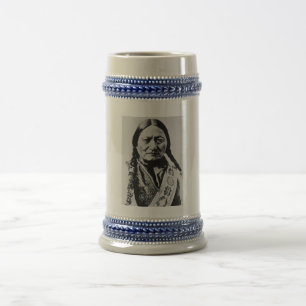 Indianer: Lakota Sitting Bull Fort Buford Bierglas