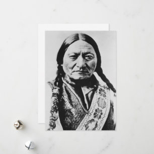 Indianer: Lakota Sitting Bull Fort Buford Feiertagskarte