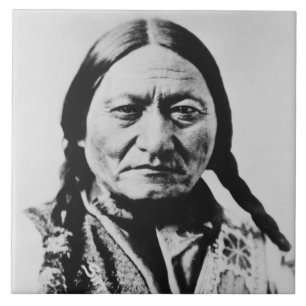 Indianer: Lakota Sitting Bull Fort Buford Fliese