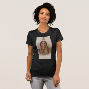Indianer: Lakota Sitting Bull, rauchende Werbung T-Shirt